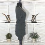 ZARA  Ribbed Bodycon Mini Dress Gray Short Sleeve Medium Photo 8