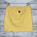 L.L.Bean NWT 16-Reg Sunburst Yellow Geometric Coveside Canvas Button Up Skirt Photo 2