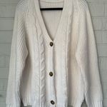 Women’s Chunky Cardigan XXL White Photo 0