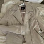 EXPRESS Leather Jacket XS Tan Photo 1