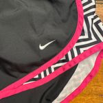 Nike  Dri-Fit Running Shorts Black Pink White Geometric Trim Women's M Athletic Photo 1