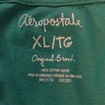 Aeropostale Spell Out Green Logo V-Neck Tee XL Short Sleeve Casual Comfy Preppy Photo 4