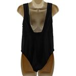 Wolf & Whistle Black Plunge Front One Piece Swimsuit Womens UK B/C16 Size undefined Photo 3