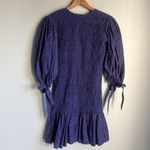 Oliphant Morocco Smocked Tie dress Blue Photo 2