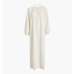 Hill House  Ivory Coconut Milk‎ Long Sleeve Backless The Simone Maxi Dress Small Photo 5