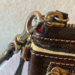 Dooney & Bourke : Vintage Animal Print Leather Wristlet- Gold Tone- flaws Photo 2