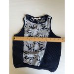 Rebecca Minkoff XS Sleeveless Knit Top Floral Okina Knit Crop Tank Top and Photo 2