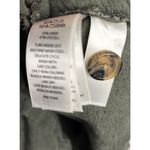 Nicole Miller  Linen Blend Button Up Olive Green Size Large Pockets Button Up Photo 10