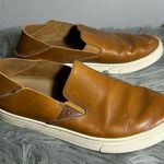 OluKai Women's Pehuea Leather Slip On Brown Slip Photo 3