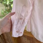 Go Silk Women's Light PInk 100% Linen Long Sleeve Button Down Shirt Size S Photo 2