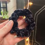 Handmade ✨2/$12✨Large Soft Velvet  Black Scrunchy! Photo 0