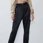 ZARA cream voluminous puff sleeve square neck ruffle crop top Photo 2