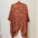 Forever 21  Red orange Kimono cardigan sz Medium Photo 4