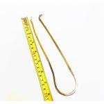 gold tone houndstooth flat chain necklace Photo 4