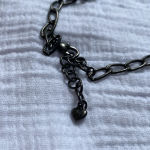 Brighton CONTEMPO CHIC Gunmetal Pearl Double Strand Necklace Earrings Matching Photo 3