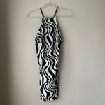 Simon Miller Zazzle Zebra Trip Sequin Halter Mini Dress 2 Black Photo 6