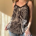 Apt. 9  Black and White Flowy Tank Top Photo 5