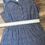 Alfani  Womens Shirt Dress DENIM TEXTURE Print Button Up Sleeveless BLUE NWT #24 Photo 5