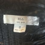 BLL Women's Sweater Vest Size Small Black Faux Fur Side Belts Hippie Boho Photo 7