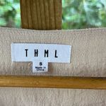 THML Women's Creamy Colorful Trim Halter Neck Sleeveless Top Size S Photo 5