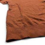 Nordstrom Brown Knit Short Sleeve Sweater by  Minimalist Preppy Soft Pullover XXS Photo 6
