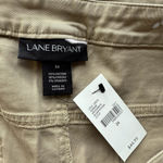 Lane Bryant Khaki Shorts Size 24 Mid Rise Cotton Stretch Chino NWT Beige Tan Photo 5