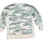 Aerie Oversized Good Vibes Camo Sweatshirt Size XS Split Sides Lightweight Photo 7