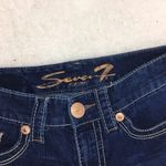 Seven7 Cropped Skinny Embroidered Pockets Double 7 sz 8 Photo 3