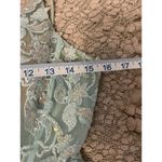 Ellie Wilde Mon Cheri Prom Dress. Size 6. Sea foam Green w/opalescent sequins. Photo 11