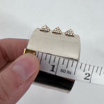 Victoria's Secret  Scandalous Hinged Gold Tone Rhinestone‎ Cuff Bangle Bracelet Photo 5