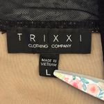 Trixxi Black and Tan A-Line Mini Dress for Weddings Photo 1