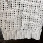 EXPRESS  Cream Wool Blend Loose Knit 3/4 Sleeve Open Front Cardigan Sweater Photo 6