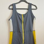 Fabletics  Gray and Yellow Athletic Romper 2X Photo 3