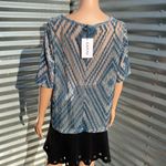 Ganni NWT Burnout Velvet T-shirt Photo 5