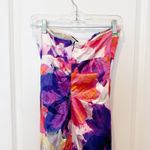 VTG Cache Womens Satin Floral Trumpet Maxi Dress Size 2 Formal Evening Prom Y2K Photo 5