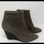 H by Halston - #300 HALSTON SUEDE WEDGE ANKLE BOOTIE Photo 1