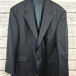 Men's Cricket Blazer Jacket, Black & White Striped, Size 46S Photo 0