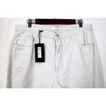 River Island  Womens US12 Luxe‎ Collection Jeans White Straight Leg Button Fly Photo 3