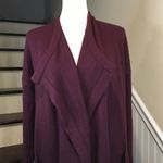 Lucky Brand  Wine Cranberry Open Front Cardigan Sz S Photo 1