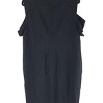 Chico's Sheath Dress Cold Shoulder Short Sleeve Scoop Neck Black Size 3 US XL Photo 1