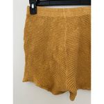 Donni Waffle Knit Shorts $114 GUC Lounge Comfort Mini Mustard Honey Yellow Small Photo 9