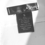 AQUA Womens Asymmetrical Skort Envelope Skirt Front, Shorts Pockets White S Photo 4