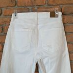 American Eagle AE American Eagle Women's Mom Straight Leg Jeans White Distressed Ripped Size 2 Photo 3