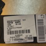 Saint Laurent Braided Leather Belt Black Size 85 CM Photo 4