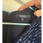 Badgley Mischka  Long-Sleeve Sequin Godet Midi Dress in Navy Size 4 Photo 5