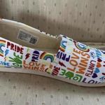 Toms  Belmont White Multi Unity Print Slip On Sneakers Photo 2