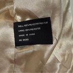 Altar'd State Altar’d State Plush Faux Fur Long Vest Womens Small Cream Cozycore Lined Pockets Photo 6