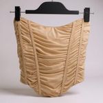 ZARA Ruched Bustier Corset Crop Top Medium Never Worn Photo 0