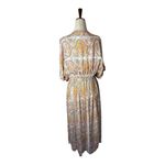World Market Dress Women Small White Yellow Floral Paisley Maxi Boho Cottagecore Photo 1
