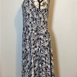 Candie's HANKER-CHIEF CRISS-CROSS V NECK FIT & FLARE BLACK/WHITE DRESS SZ LG JR Photo 7